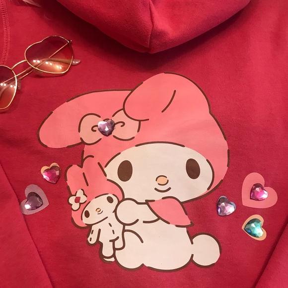 Adorable vintage y2k pink custom my melody hoodie🍭💕 - Picture 10 of 13